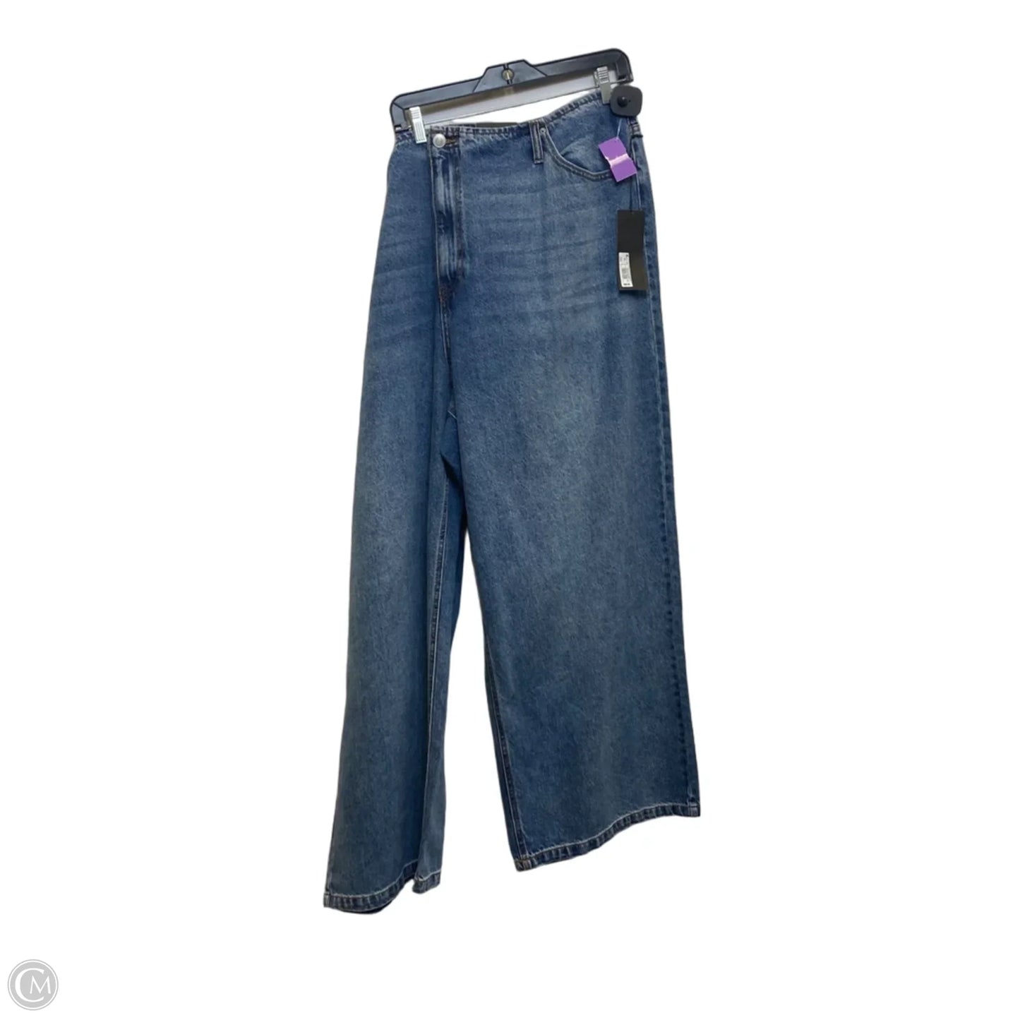 Jeans Wide Leg By Future Collective In Blue Denim, Size: 24