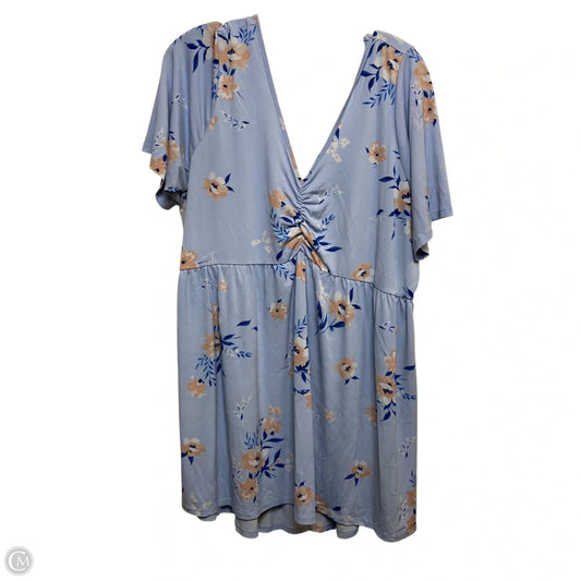 Top Short Sleeve By Torrid In Blue, Size: 3x