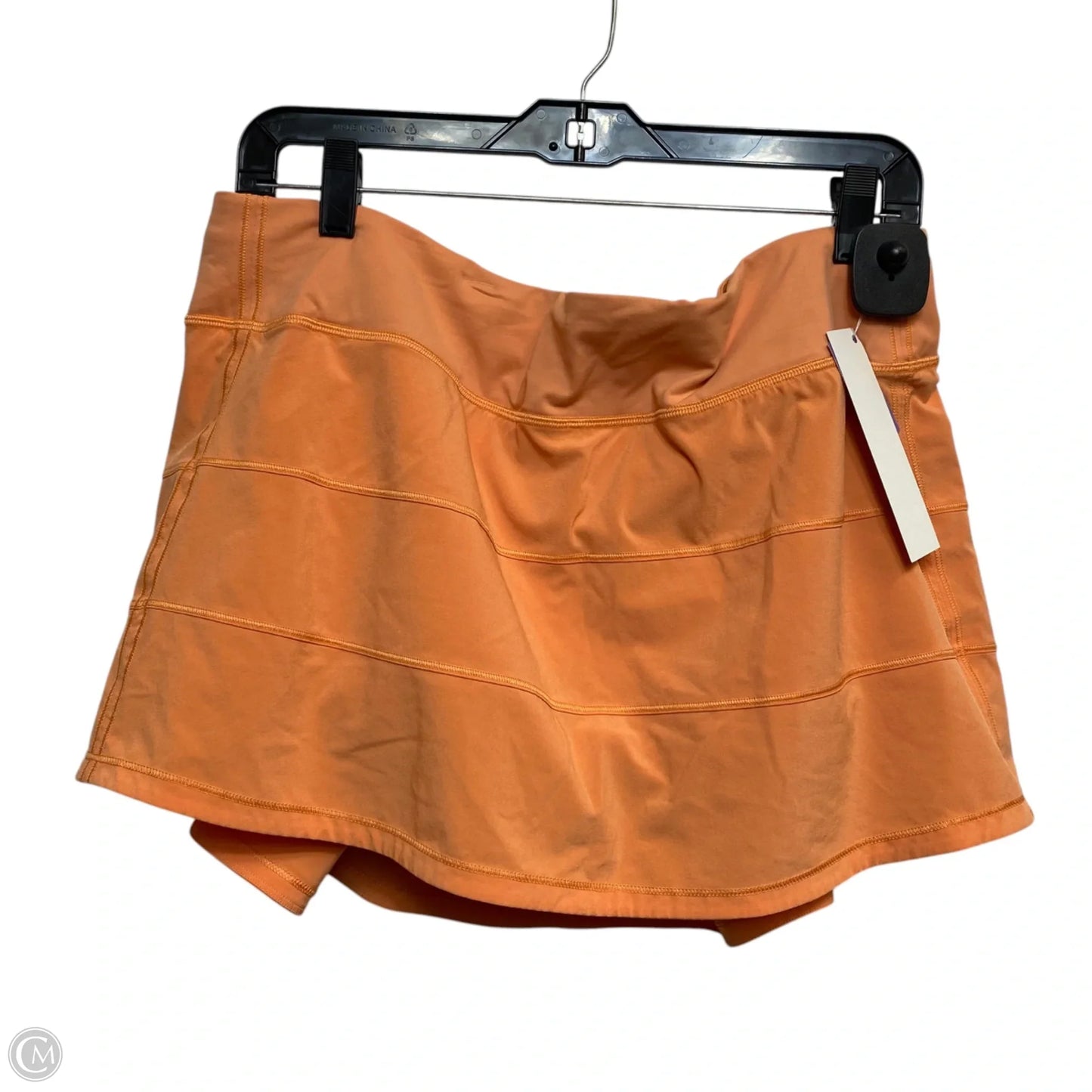 Athletic Skort By Lululemon In Orange, Size: L