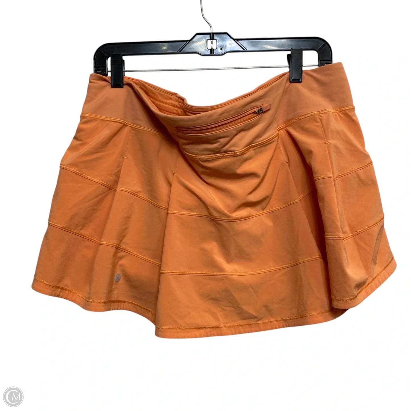 Athletic Skort By Lululemon In Orange, Size: L