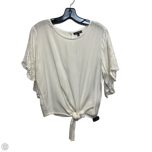 Top Short Sleeve By Style Envy In White, Size: L