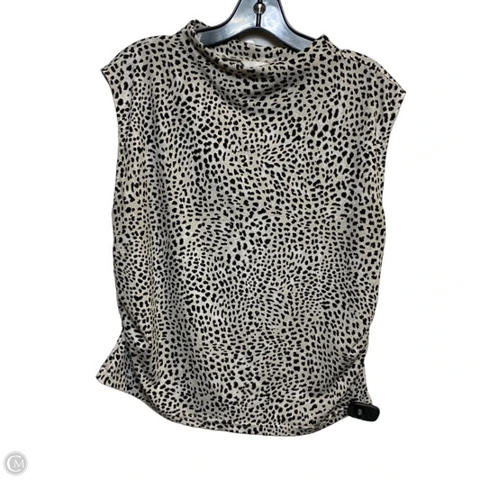Top Sleeveless By H&m In Animal Print, Size: Xl