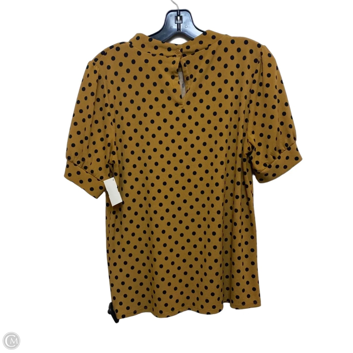 Top Short Sleeve By Adrianna Papell In Animal Print, Size: S