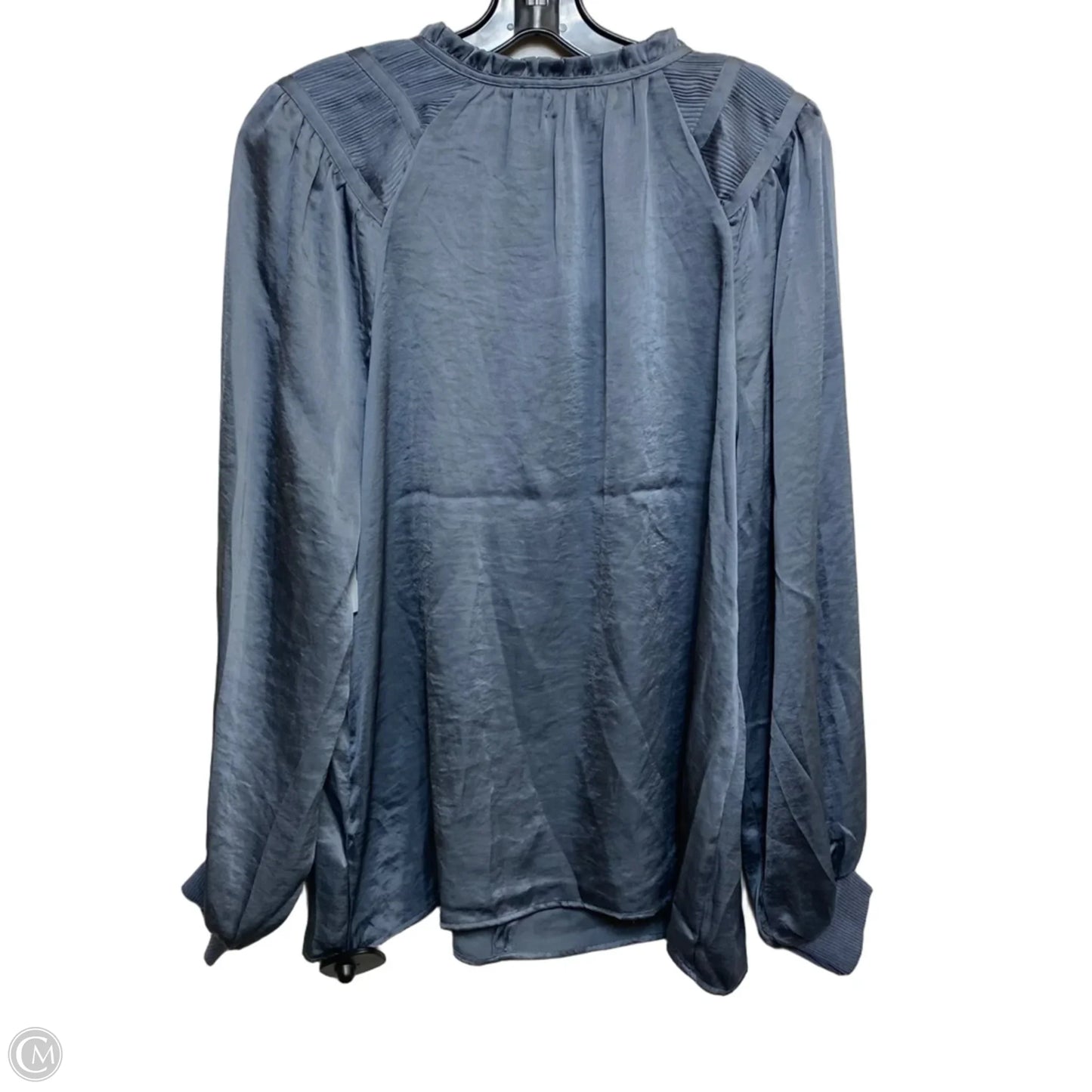 Blouse Long Sleeve By Philosophy In Blue, Size: L