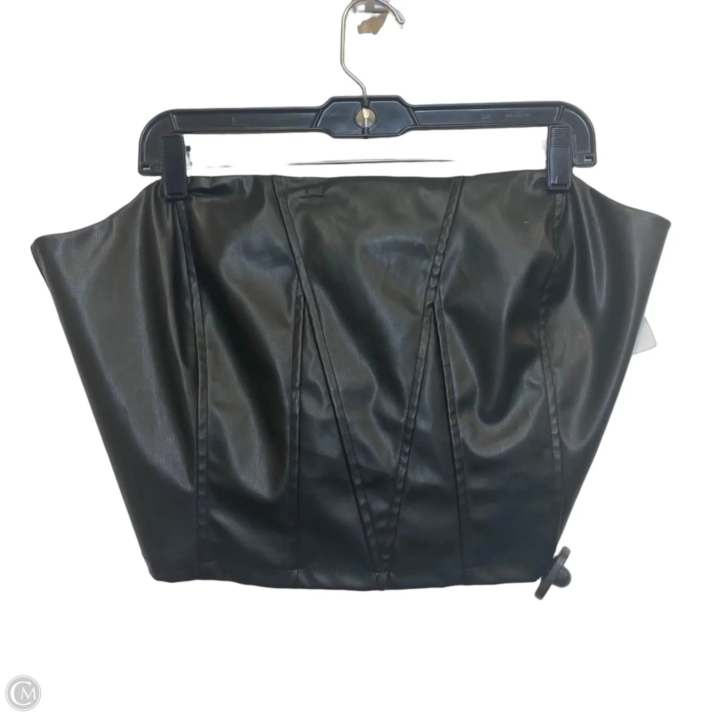 Top Sleeveless By Pretty Little Thing In Black, Size: L