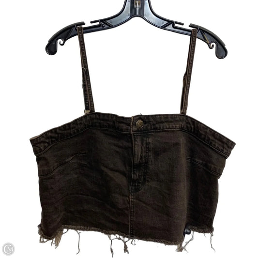 Top Sleeveless By Wild Fable In Brown, Size: Xxl