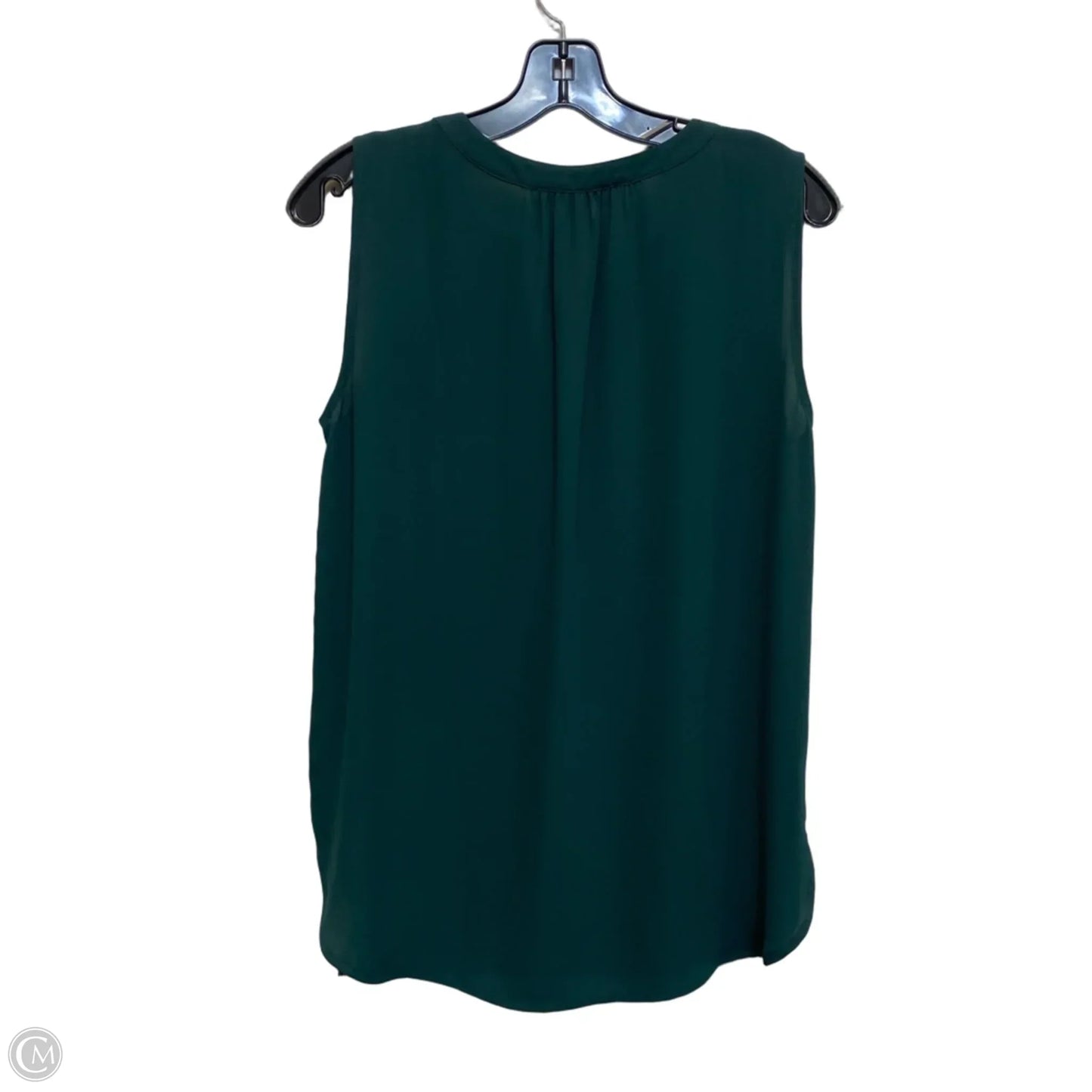 Top Sleeveless By Loft In Green, Size: S
