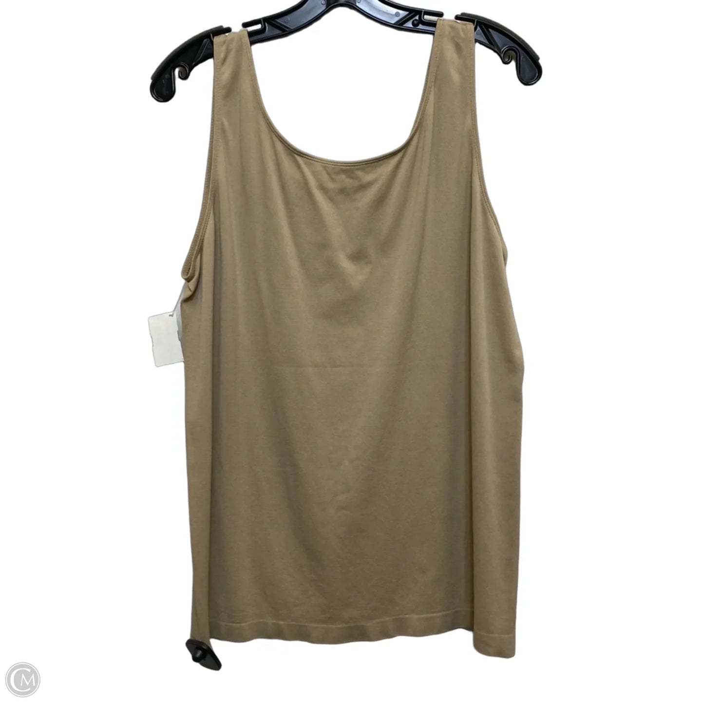 Top Sleeveless By Cato In Brown, Size: 3x
