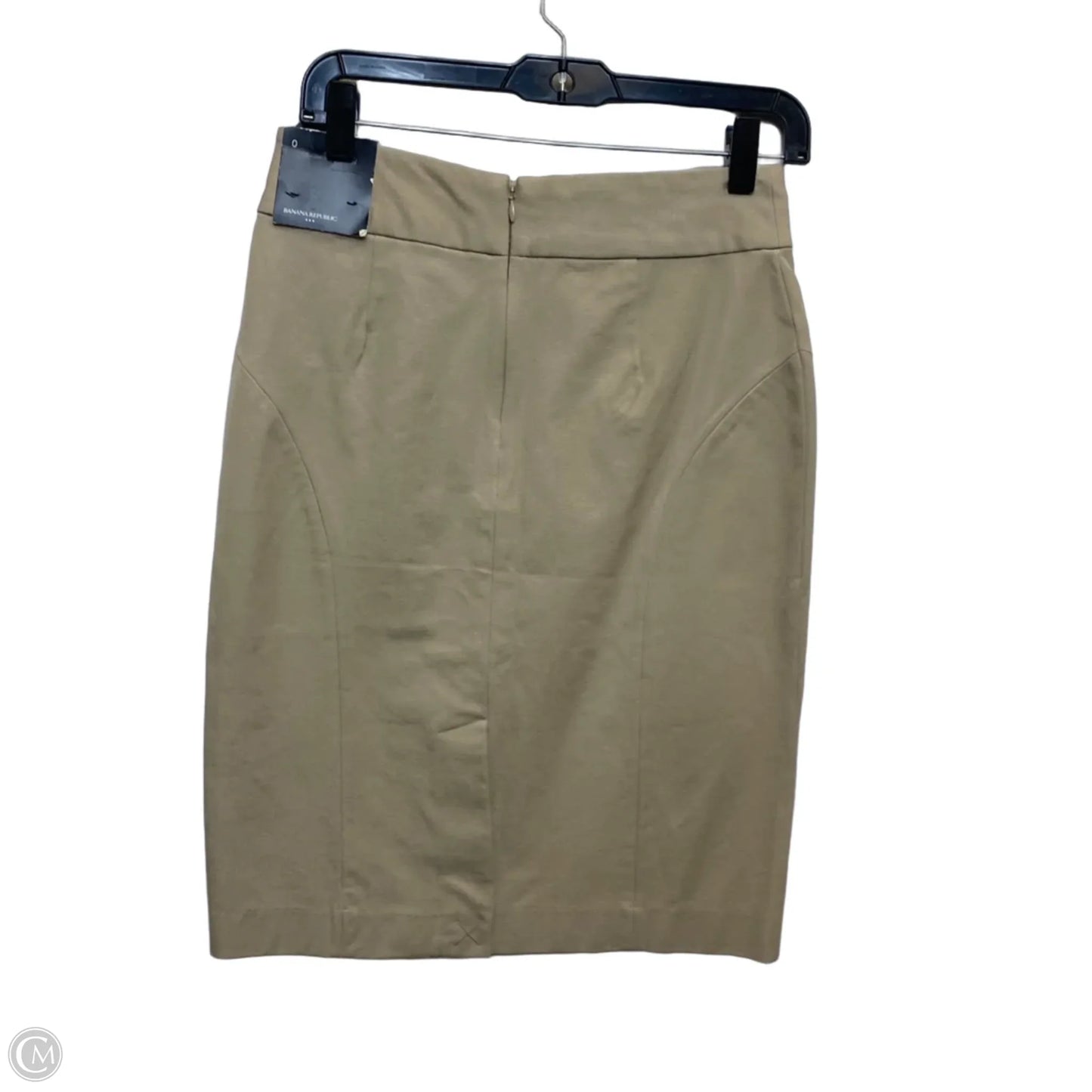 Skirt Midi By Banana Republic In Tan, Size: Xs