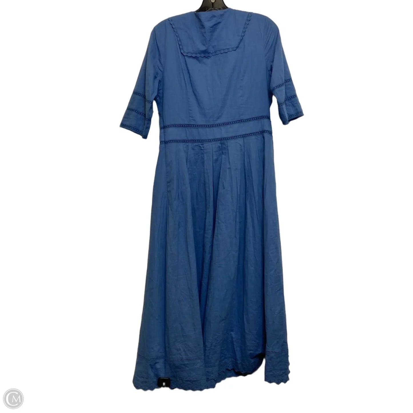 Dress Casual Midi By Simple Retro In Blue, Size: L