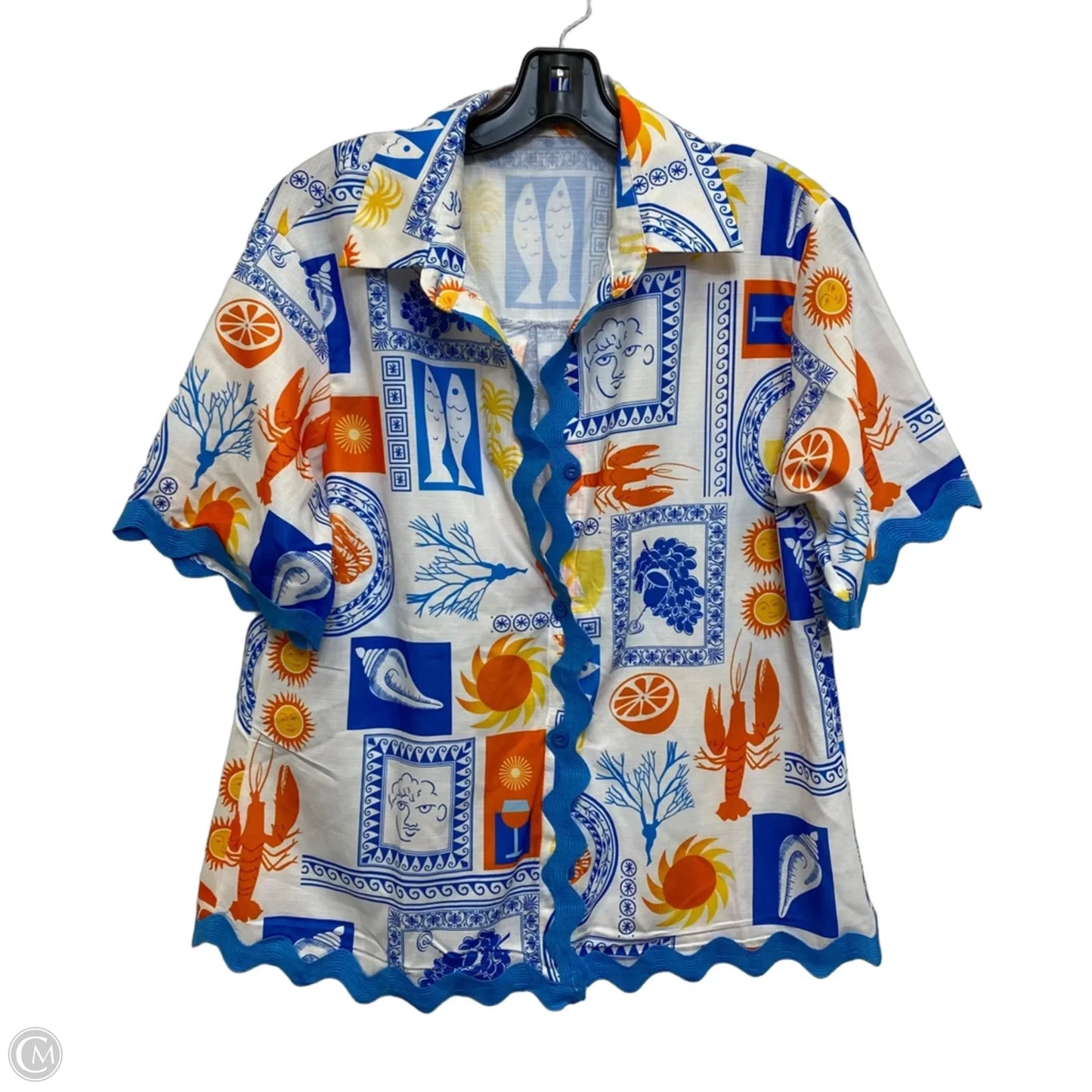 Shorts Set By Cmf In Blue & Orange, Size: S