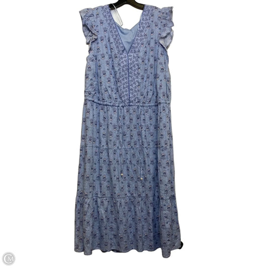 Dress Casual Midi By Lucky Brand In Blue, Size: 3x