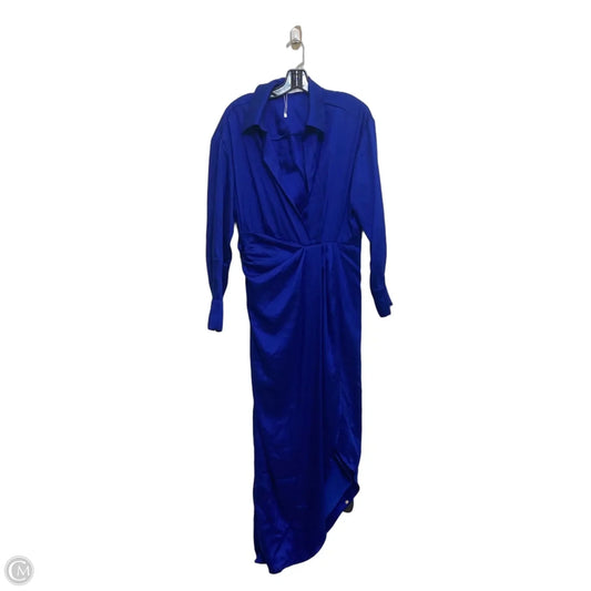 Dress Casual Midi By Mng In Blue, Size: M