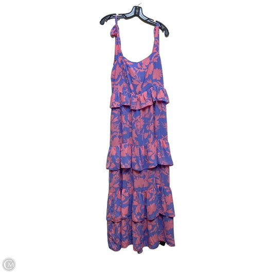 Dress Casual Midi By Buddy Love In Pink & Purple, Size: M