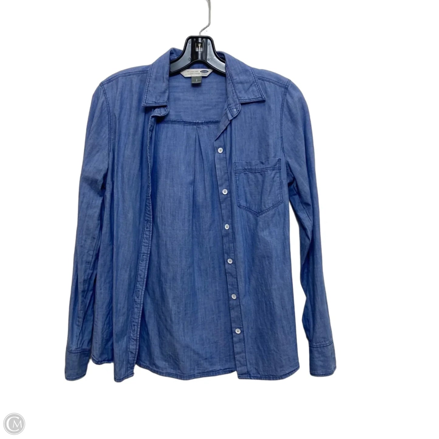 Top Long Sleeve By Old Navy In Blue, Size: S