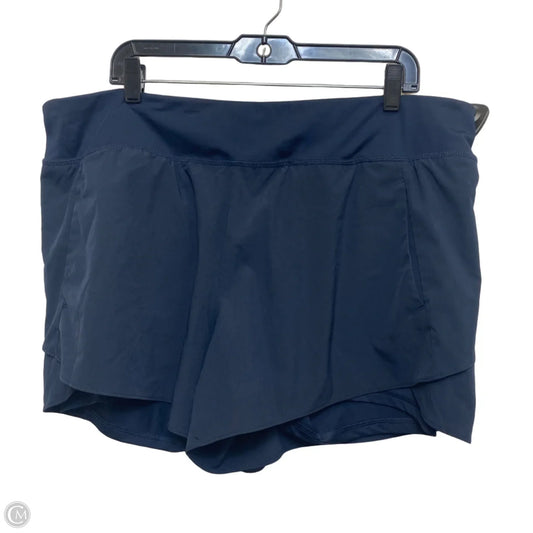 Athletic Skort By Avia In Blue, Size: Xxl