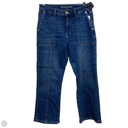 Jeans Straight By Michael By Michael Kors In Blue Denim, Size: 6