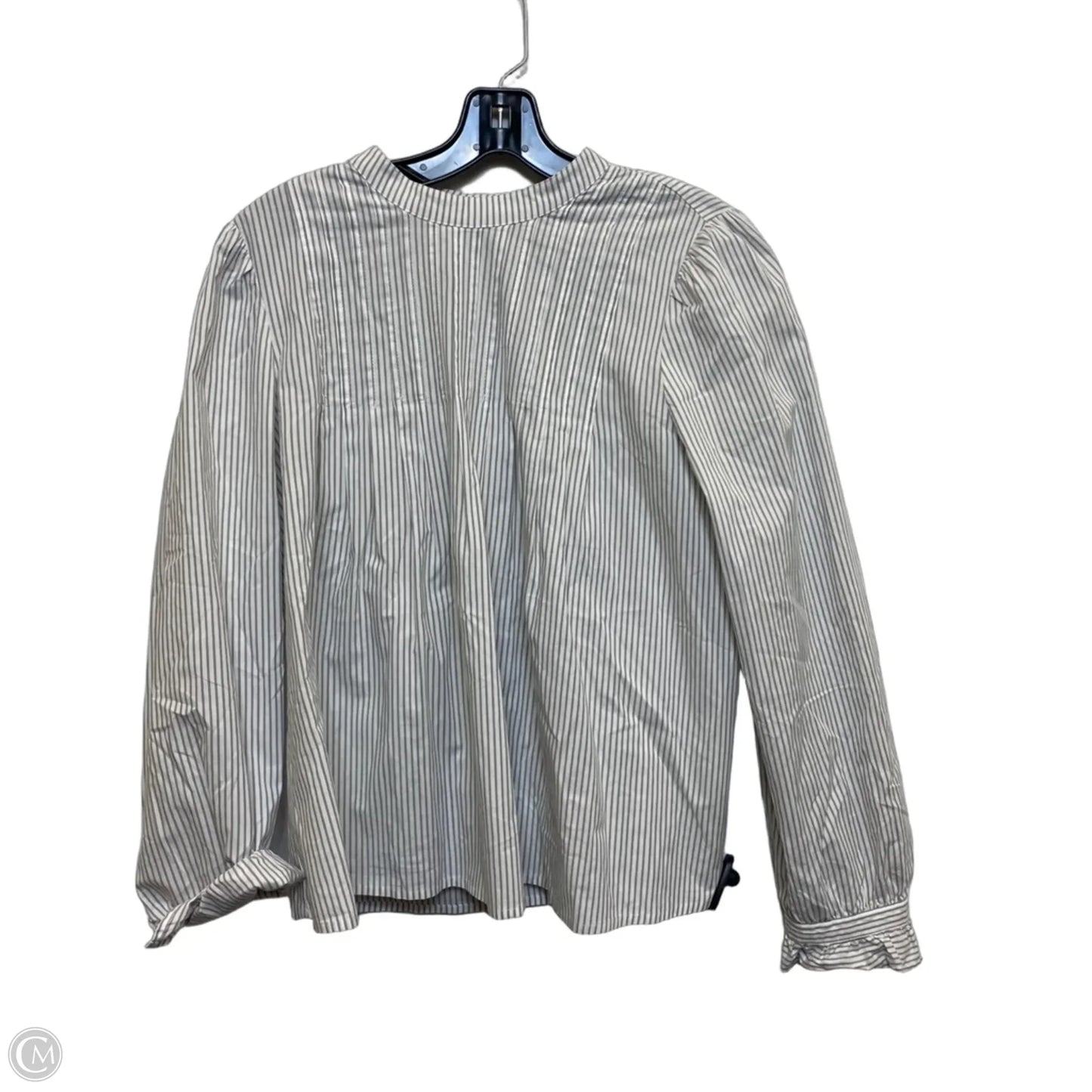 Top Long Sleeve By Banana Republic In Grey, Size: M