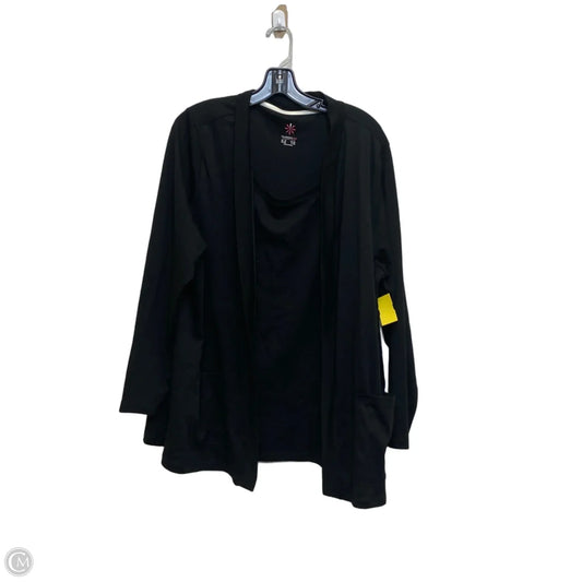Top Long Sleeve By Isaac Mizrahi In Black, Size: 2x