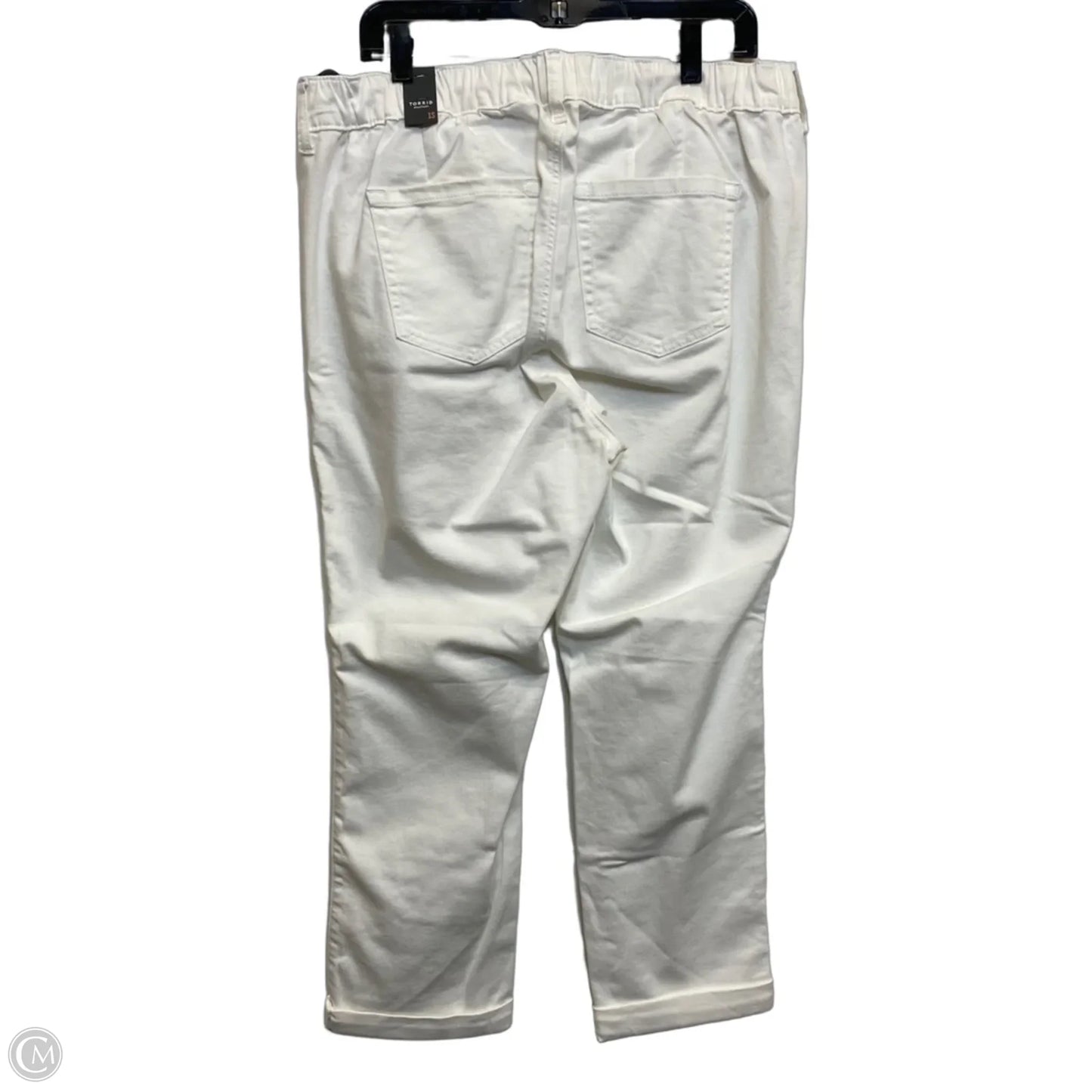 Jeans Boyfriend By Torrid In White, Size: 1x