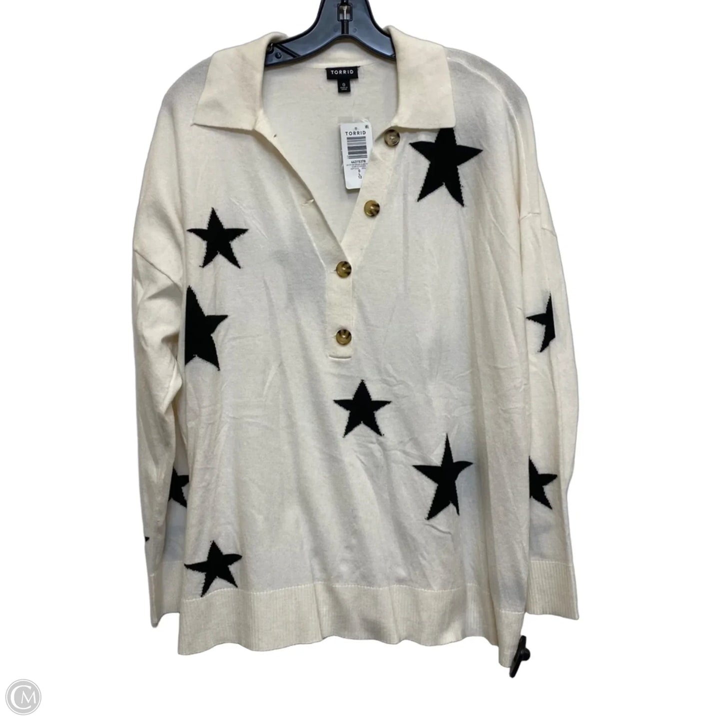 Top Long Sleeve By Torrid In Cream, Size: L