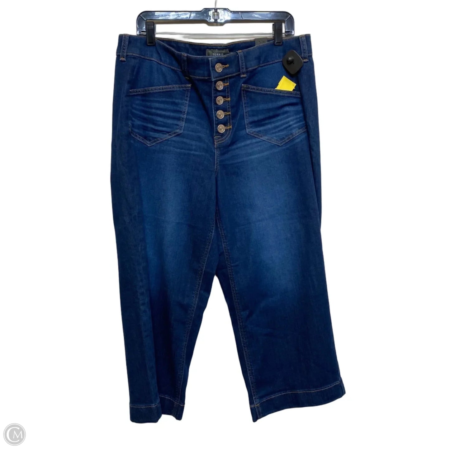 Jeans Cropped By Torrid In Blue, Size: 14