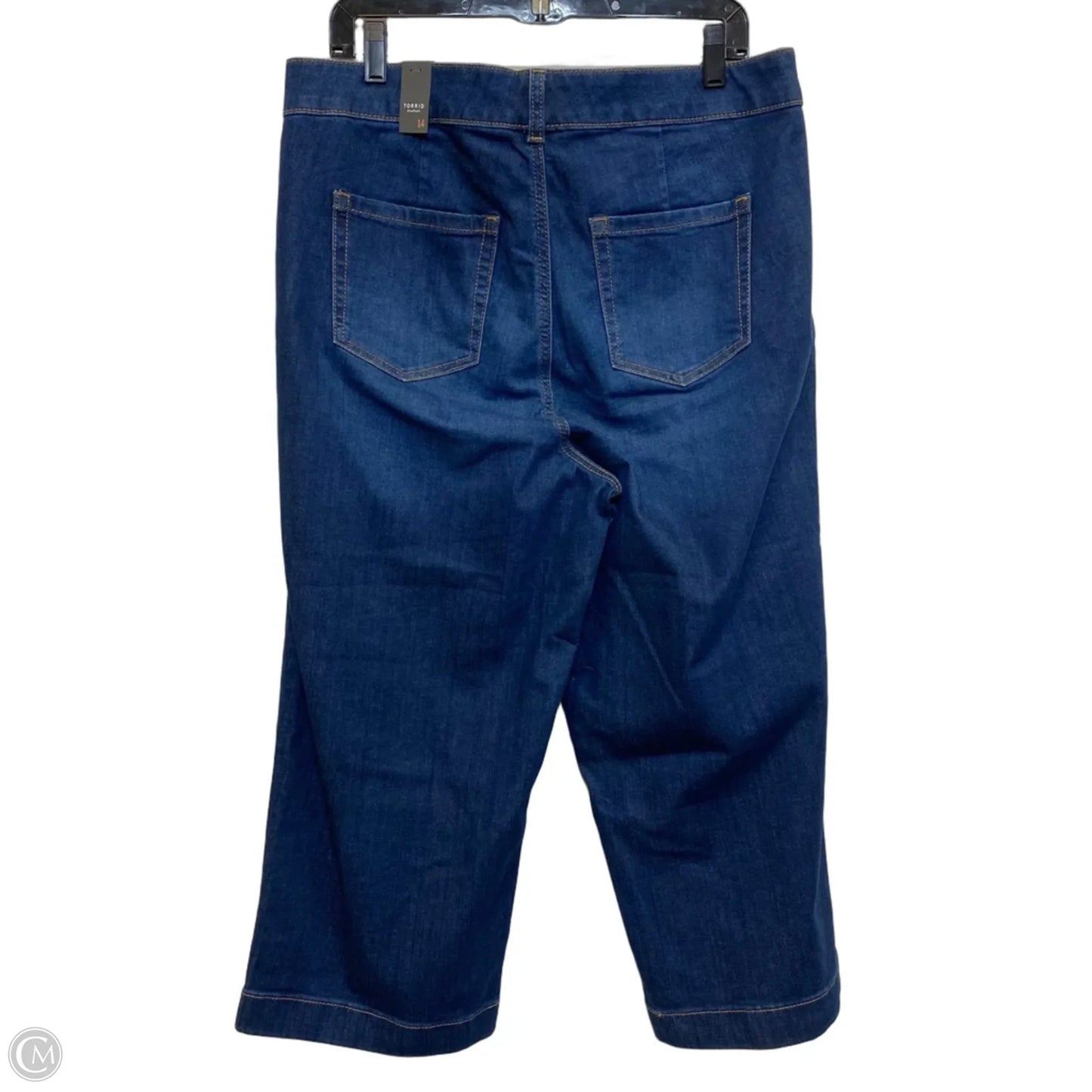 Jeans Cropped By Torrid In Blue, Size: 14
