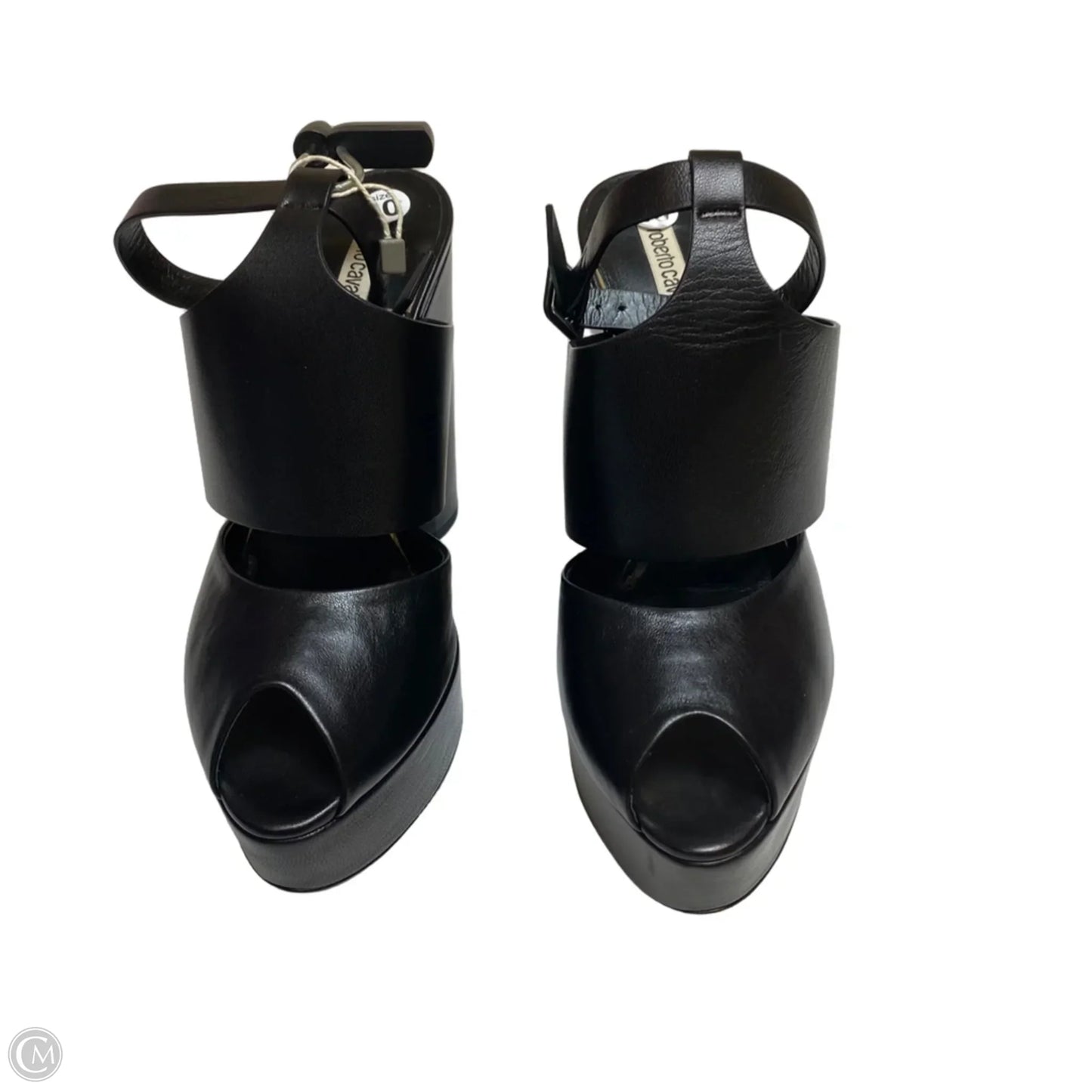 Sandals Designer By Roberto Cavalli In Black, Size: 10