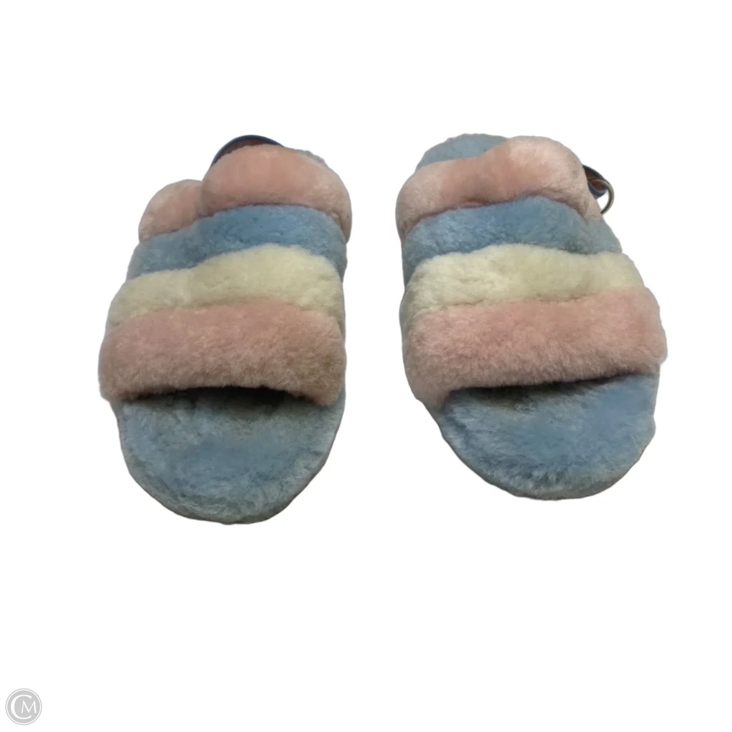 Sandals Designer By Ugg In Blue & Pink, Size: 11