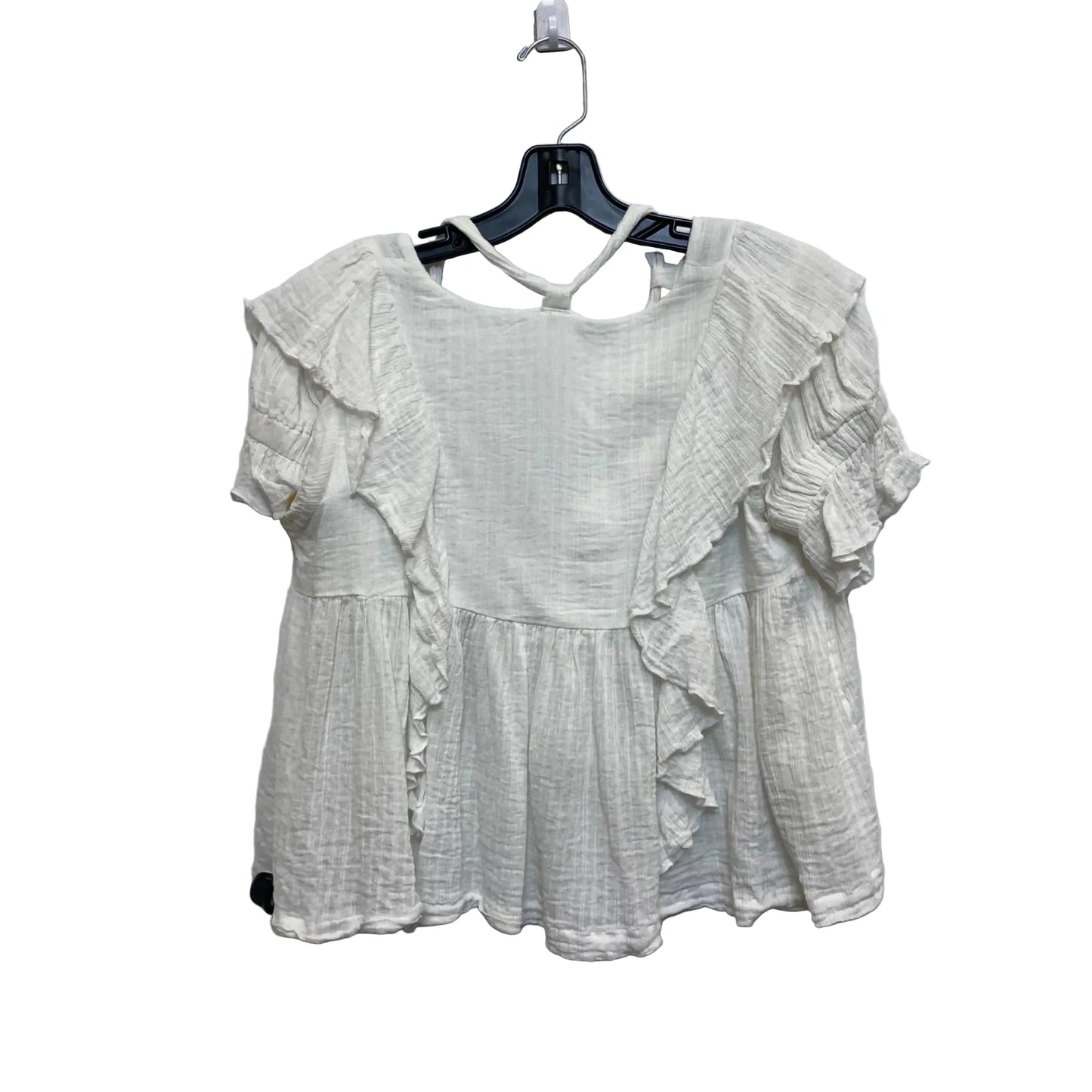 Top Short Sleeve By Free People In White, Size: Xs