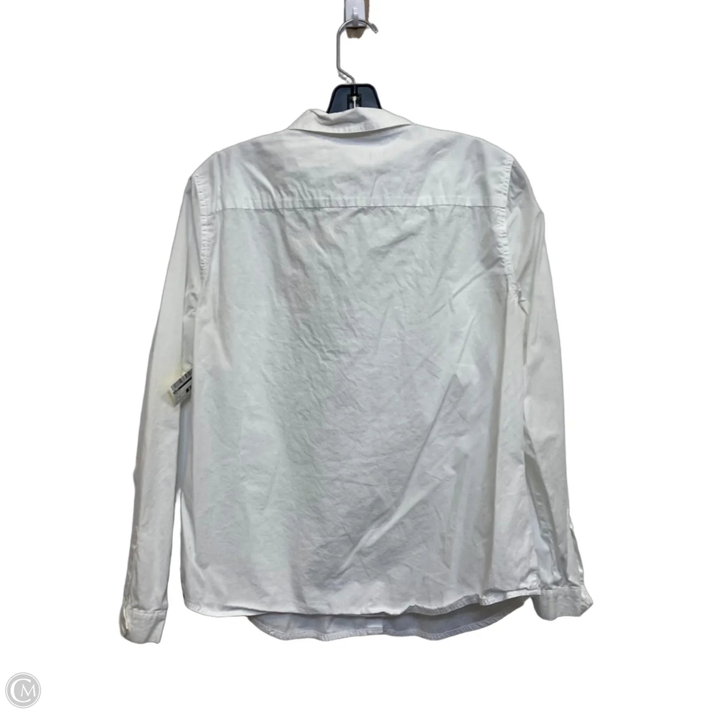 Top Long Sleeve By Loft In White, Size: M