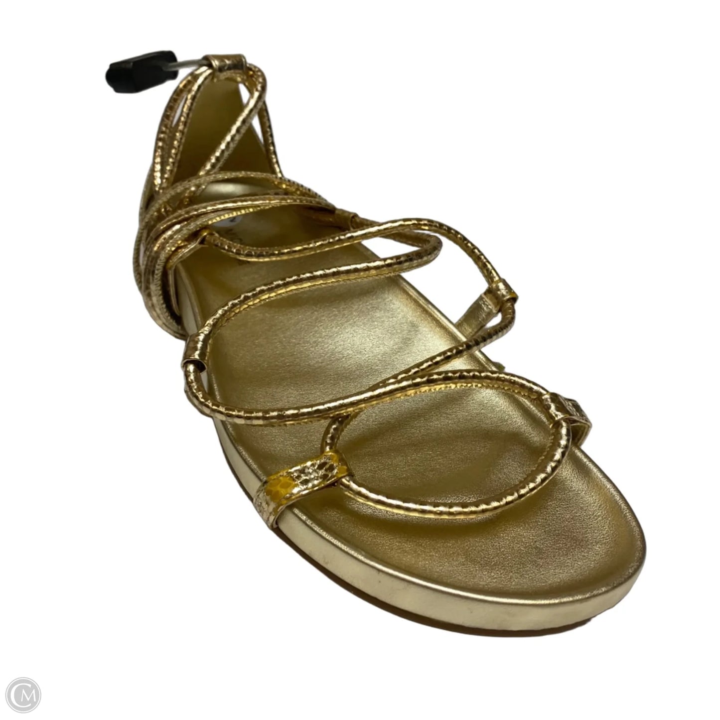 Sandals Flats By Michael By Michael Kors In Gold, Size: 9.5