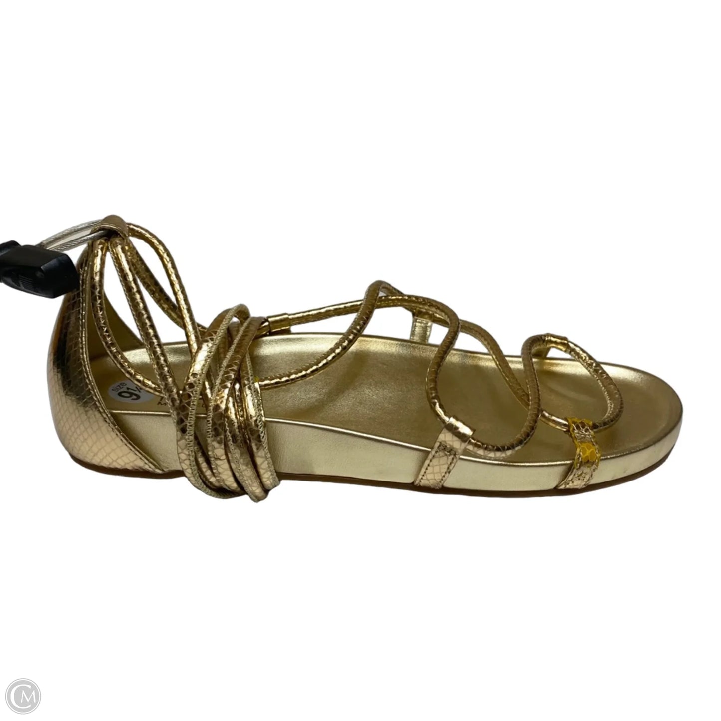 Sandals Flats By Michael By Michael Kors In Gold, Size: 9.5