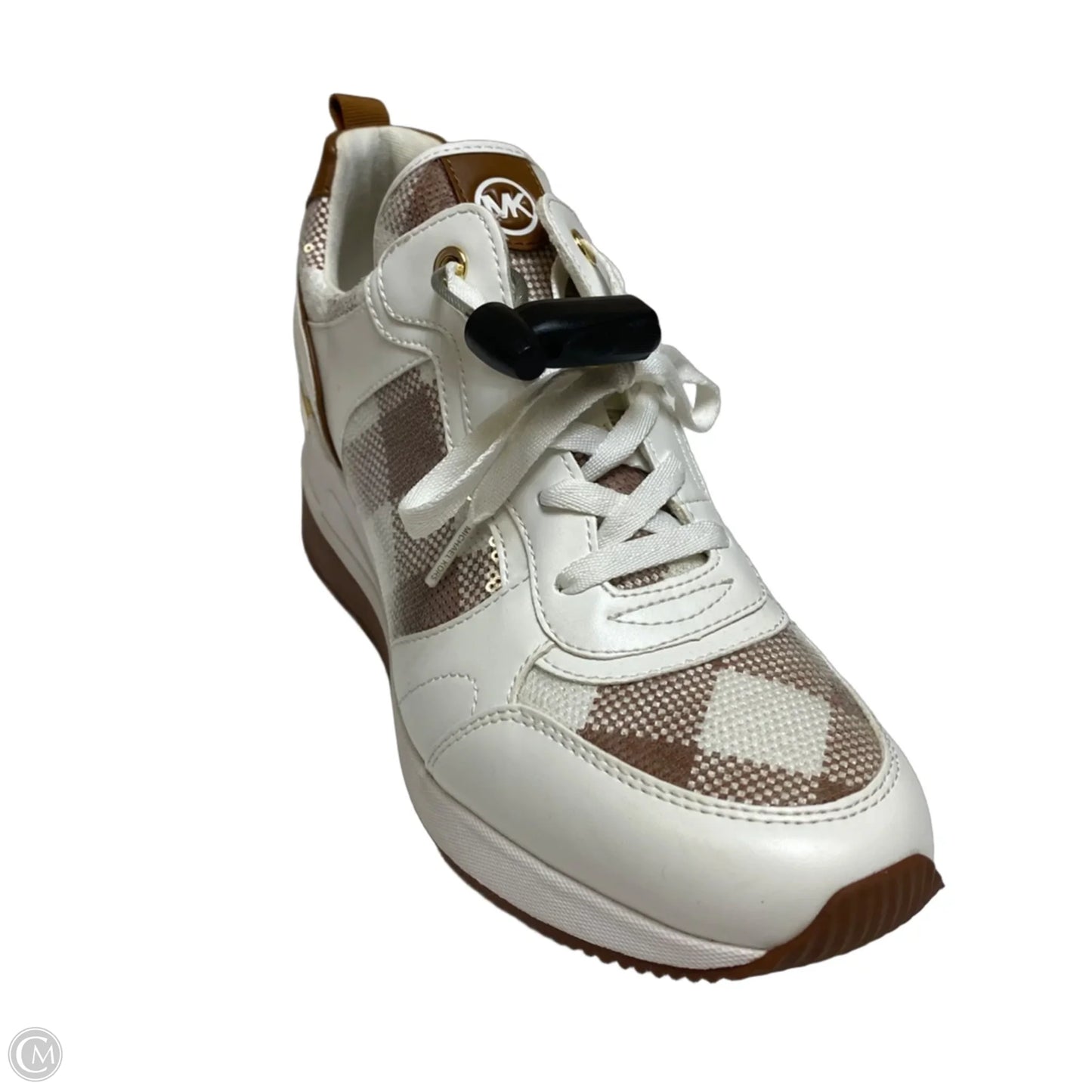 Shoes Sneakers By Michael By Michael Kors In Brown & Cream, Size: 10