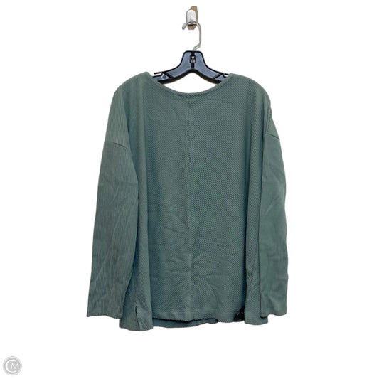 Top Long Sleeve By Ava & Viv In Green, Size: 1x
