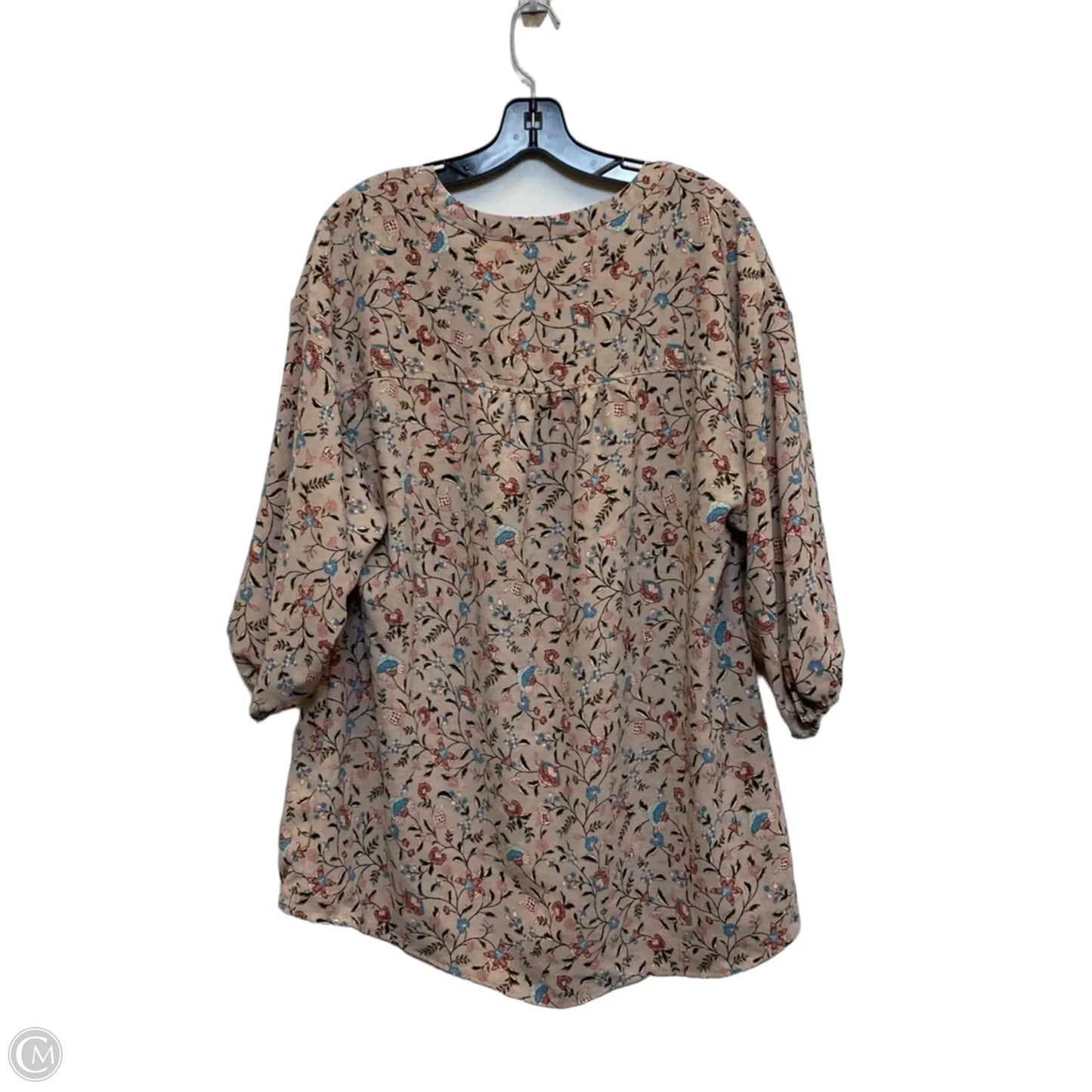 Top Long Sleeve By Wonderly In Pink, Size: 1x