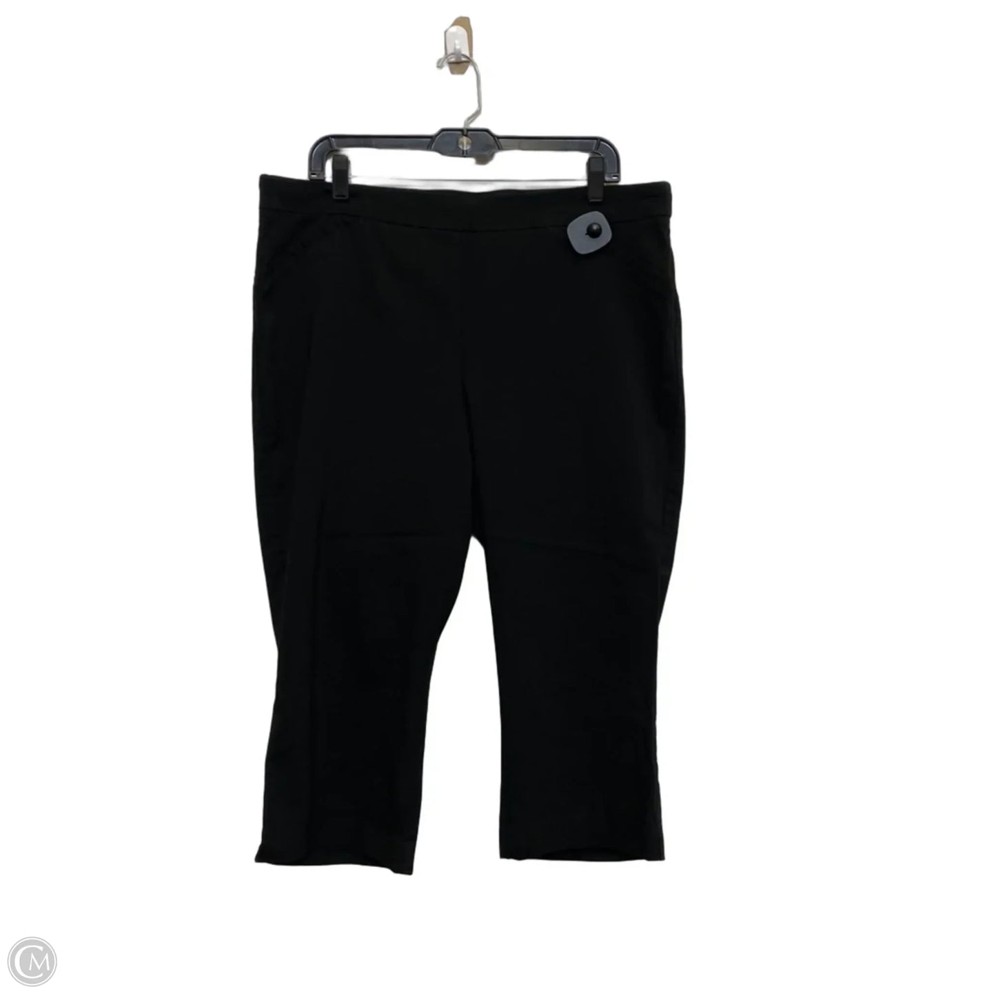 Pants Cropped By Kim Rogers In Black, Size: 18