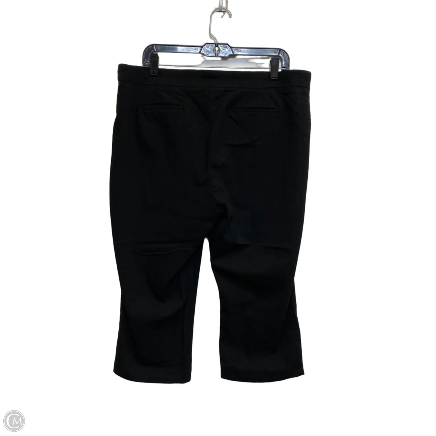 Pants Cropped By Kim Rogers In Black, Size: 18