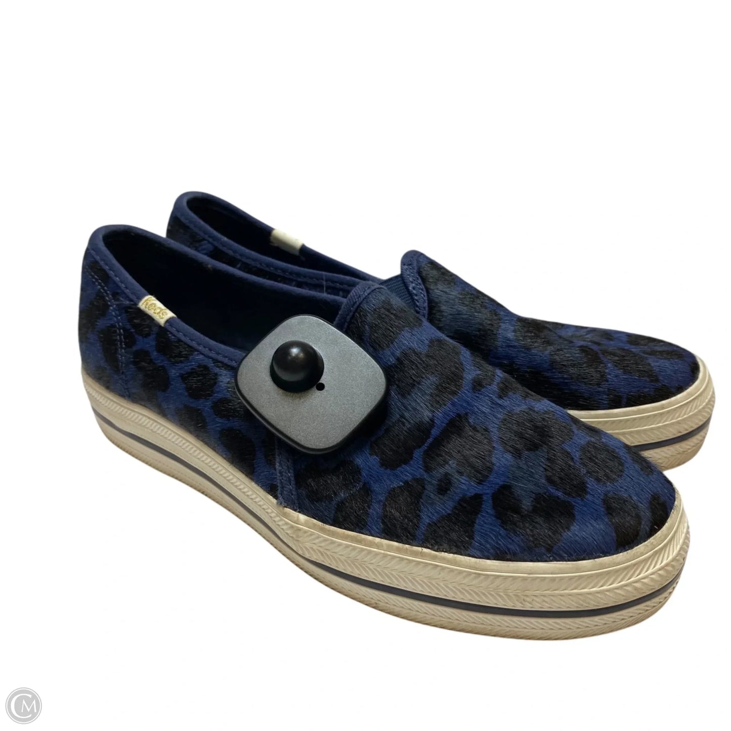 Shoes Designer By Kate Spade In Black & Blue, Size: 7.5