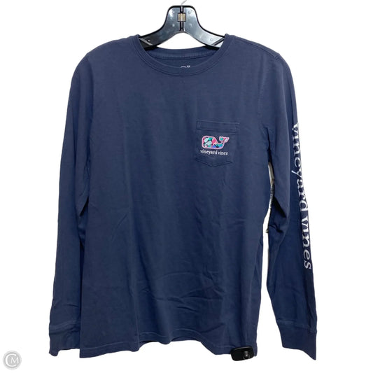 Top Long Sleeve Designer By Vineyard Vines In Blue, Size: Xs