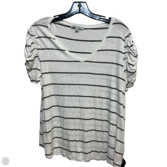 Top Short Sleeve By Universal Thread In Blue & White, Size: Xl