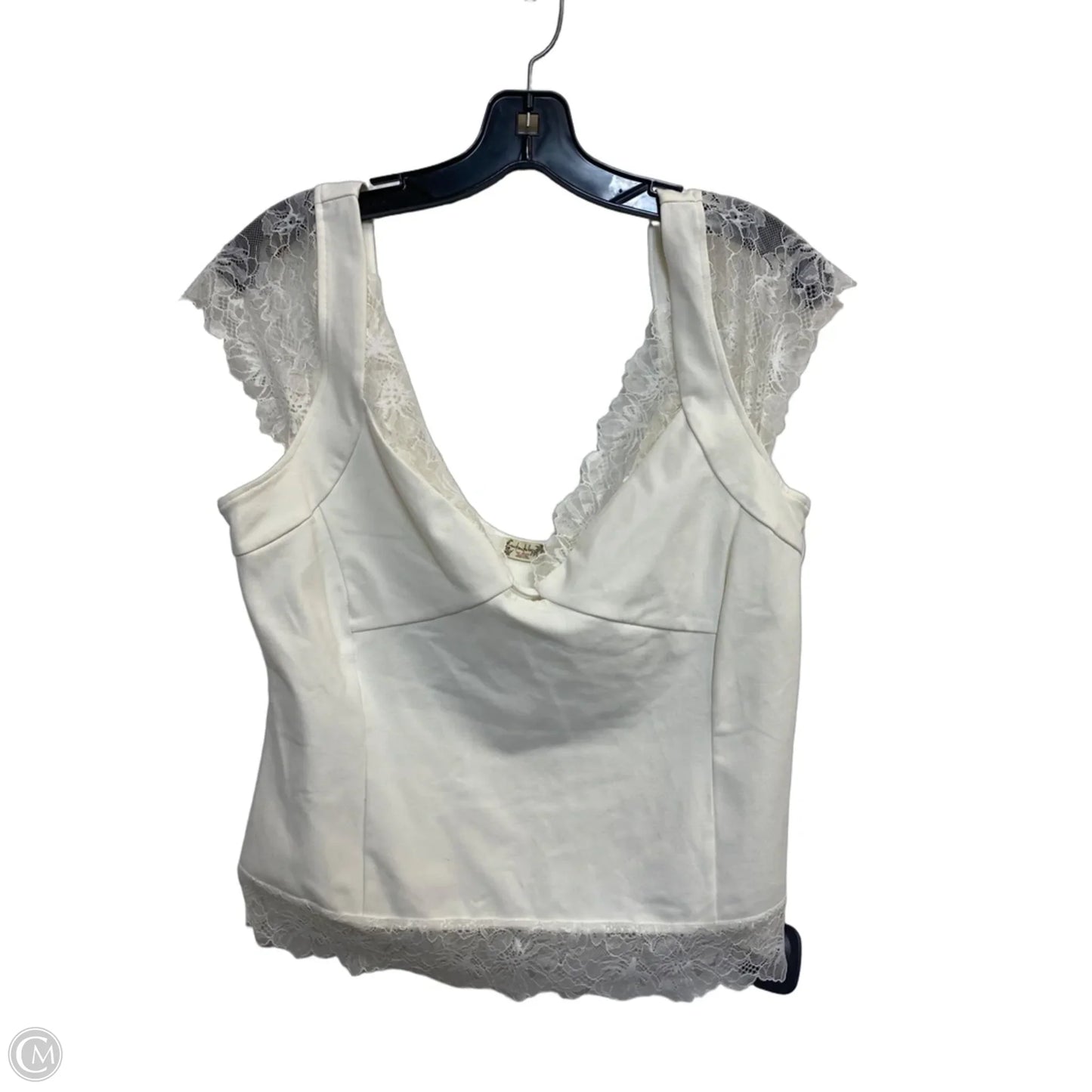 Top Sleeveless By Free People In Cream, Size: Xl