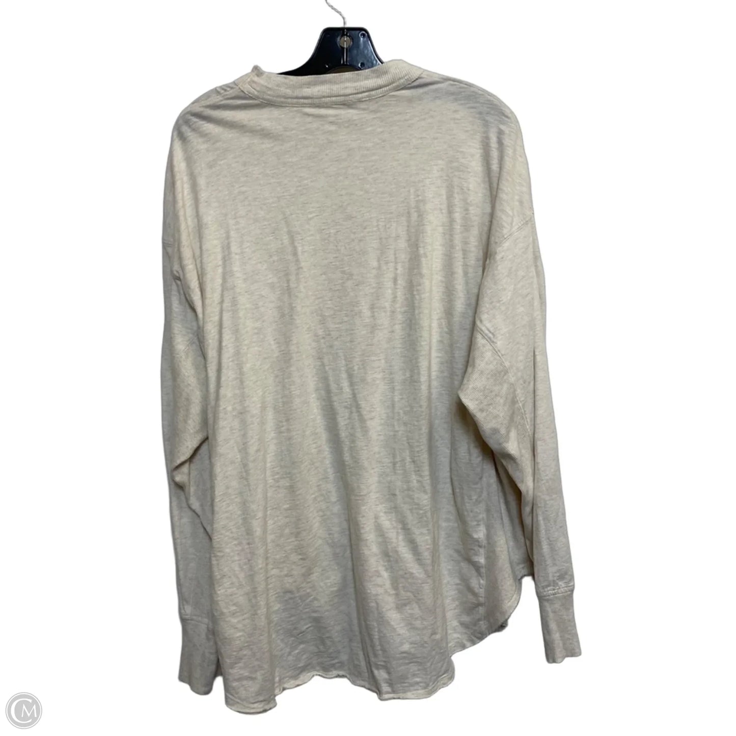 Top Long Sleeve By Aerie In Tan, Size: Xl