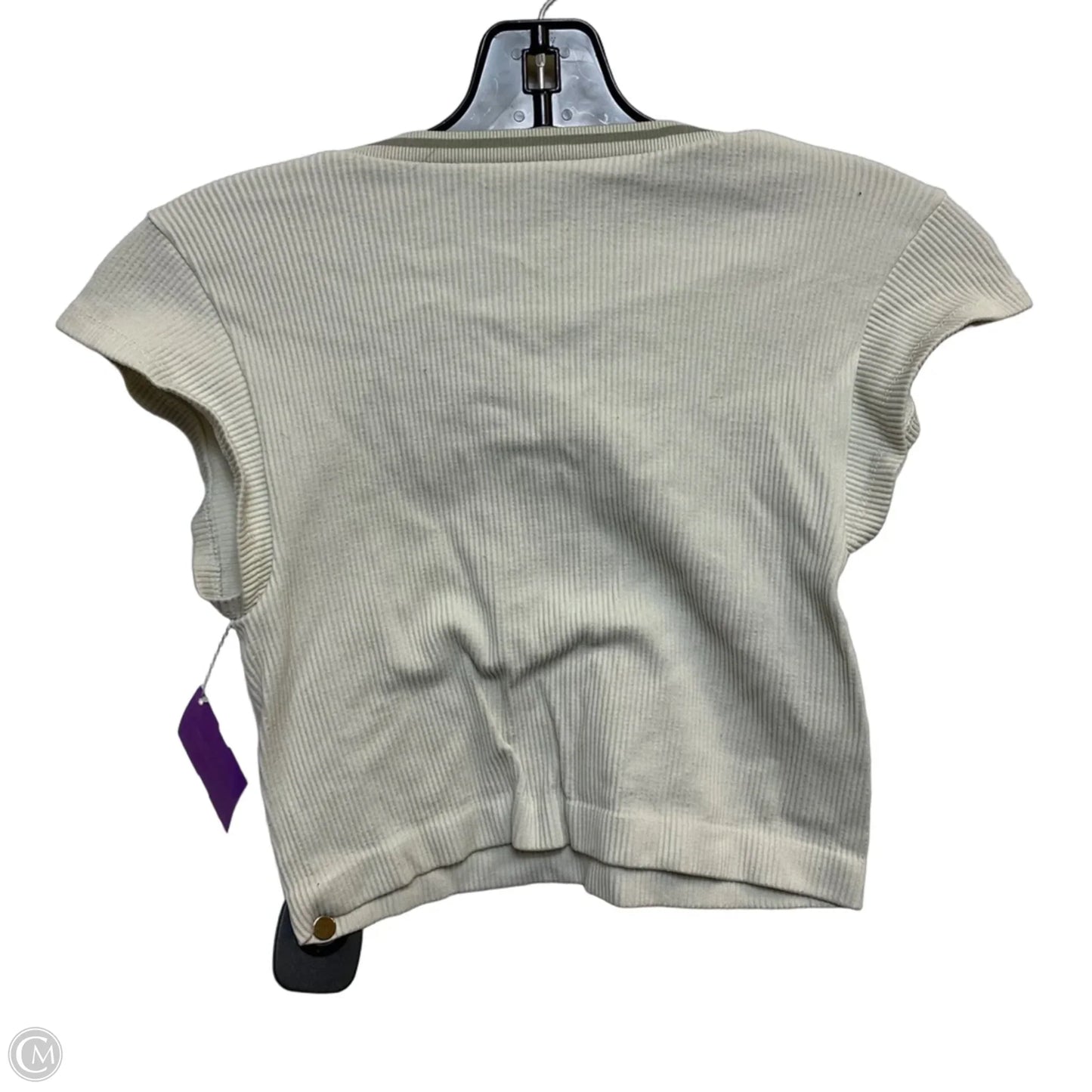 Top Short Sleeve By Out From Under In Grey, Size: M