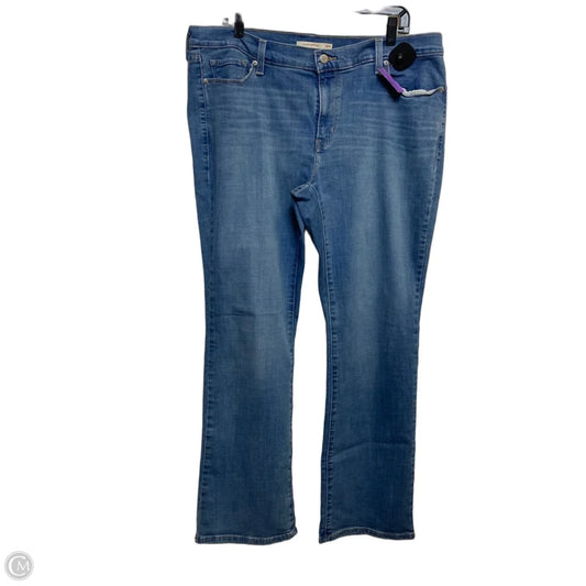 Jeans Boot Cut By Levis In Blue Denim, Size: 18