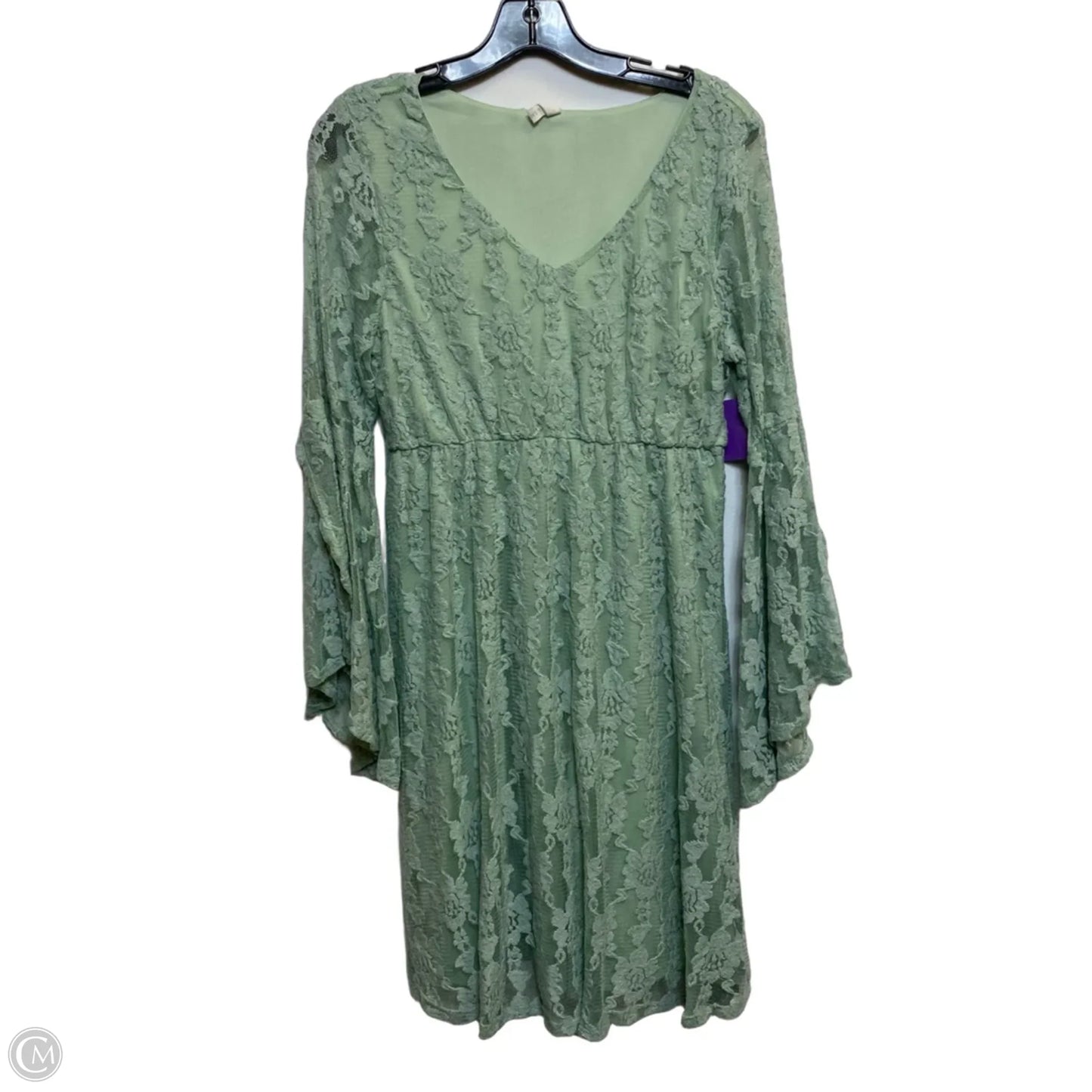 Dress Casual Short By Pink Blush In Green, Size: M