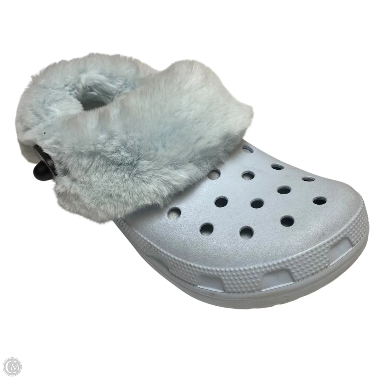 Shoes Flats By Crocs In Blue, Size: 10