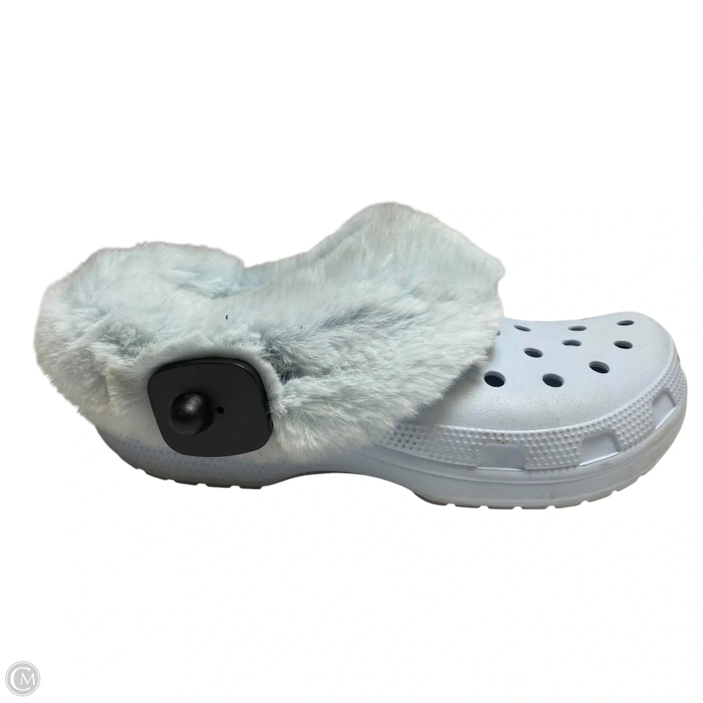 Shoes Flats By Crocs In Blue, Size: 10