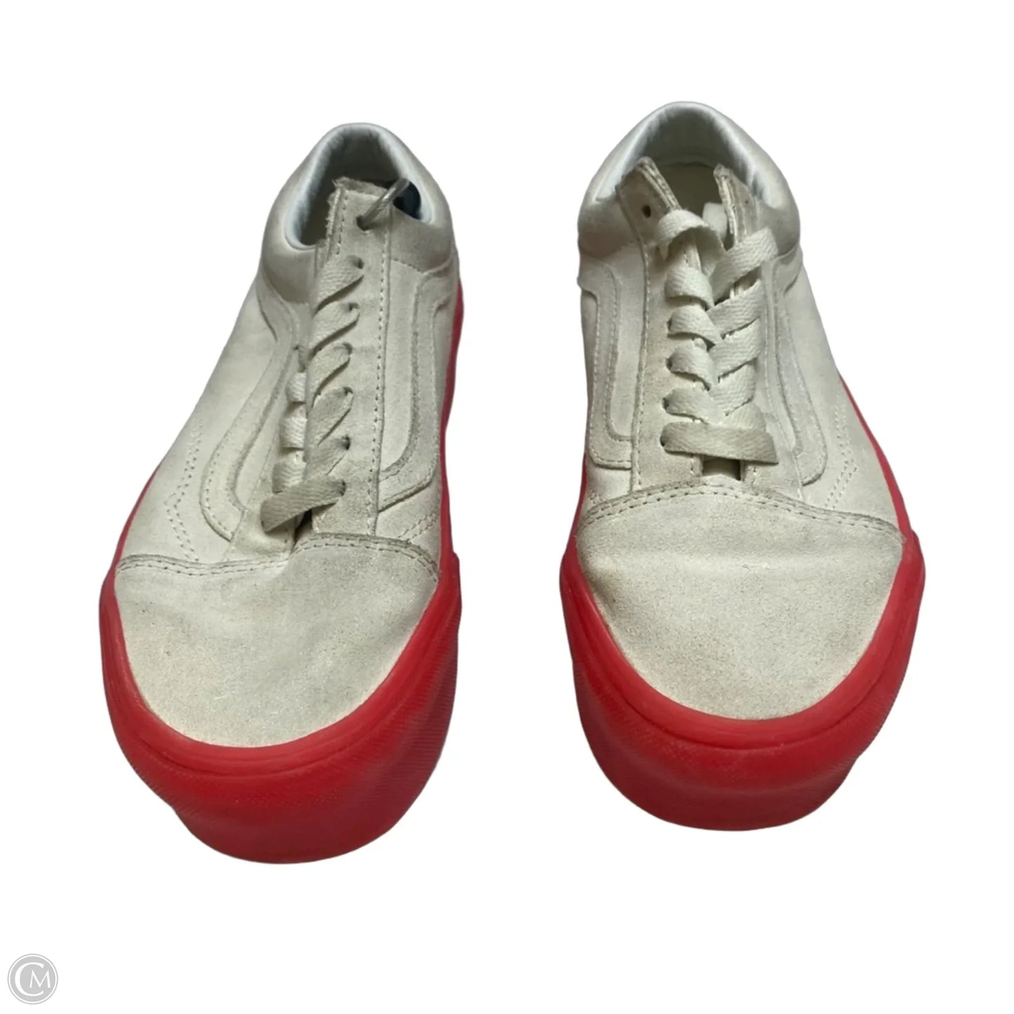 Shoes Sneakers Platform By Vans In Cream & Pink, Size: 6