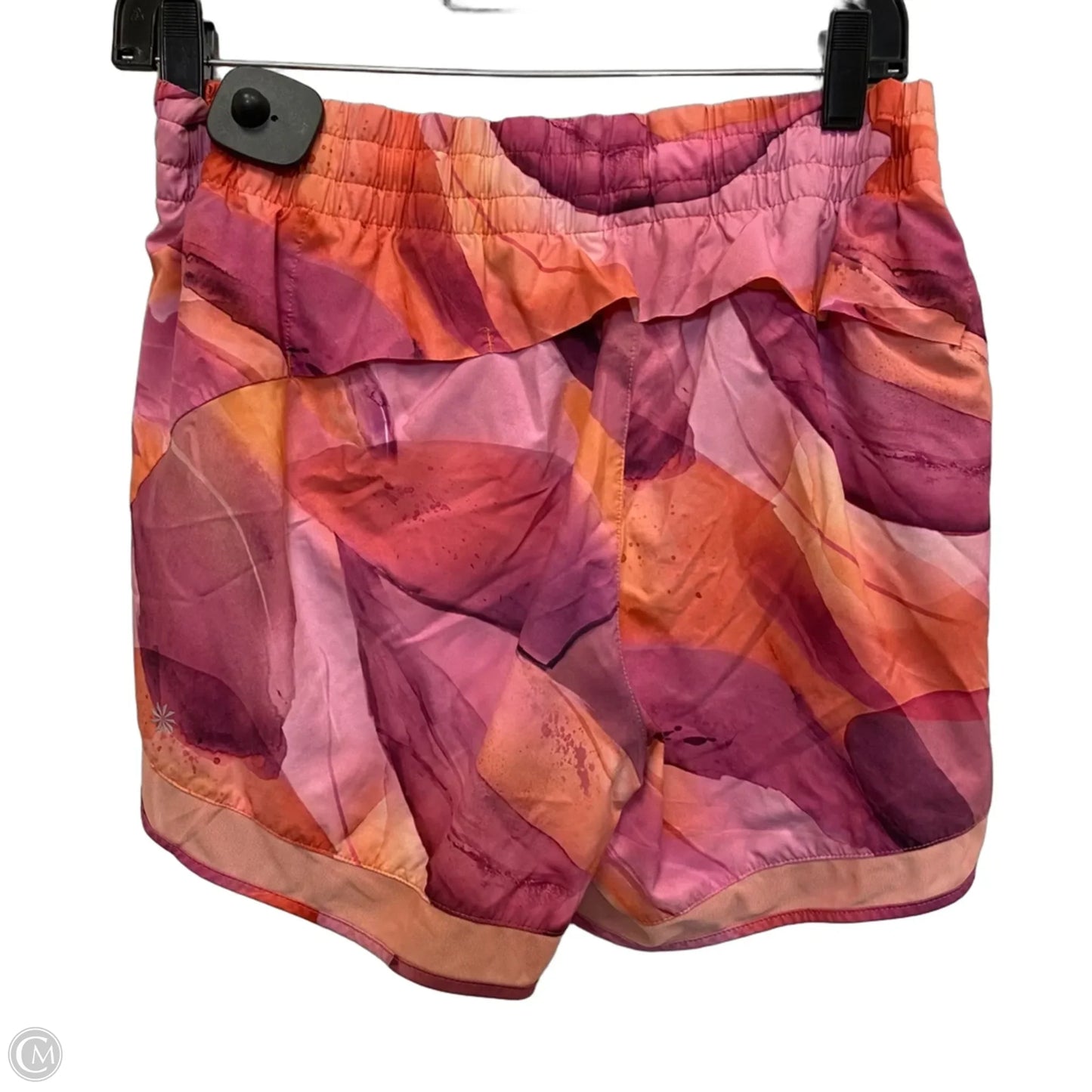 Athletic Shorts By Athleta In Orange & Pink, Size: L